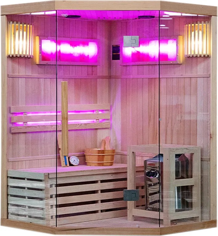 BPS-koupelny Fínska sauna Relax HYD-3939 120x120, 1-2 osoby