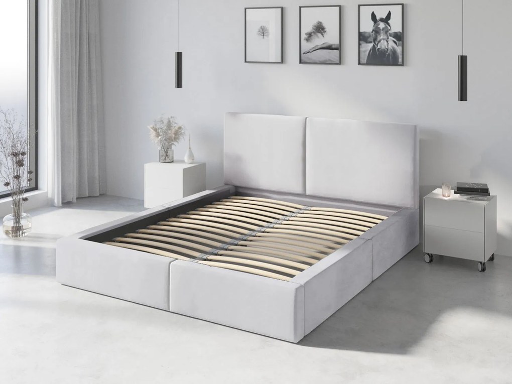 Čalúnená posteľ HILTON 160x200 - biela