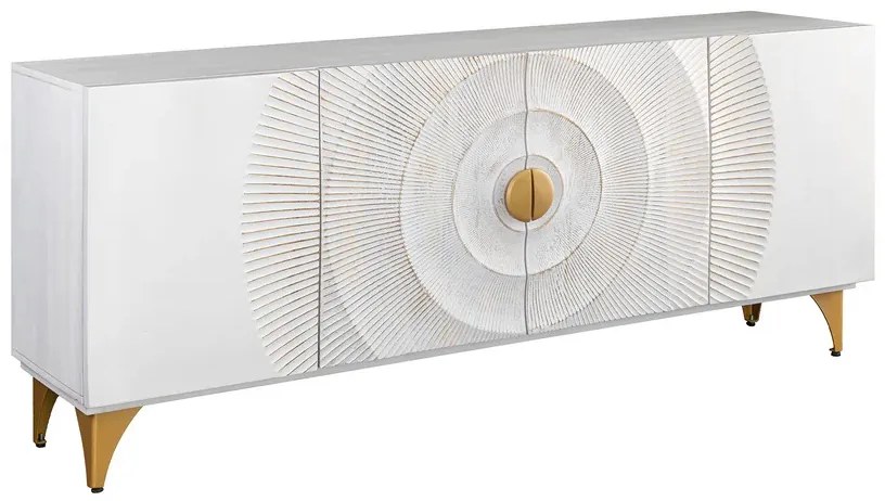Dizajnová komoda Venetia 177 cm biele mango