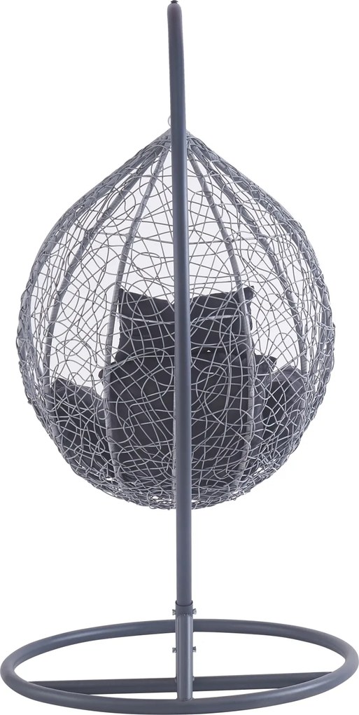 Závesné hojdacie kreslo Houseland Luna S sivé