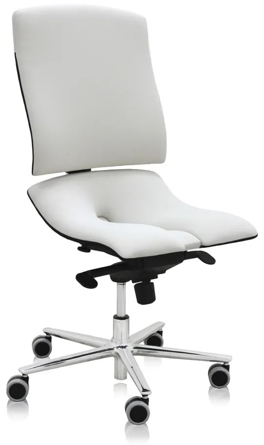 Zdravotná stolička Steel Standard, biela