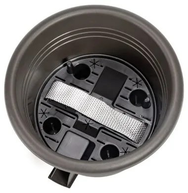 Plastia Samozavlažovací kvetináč Narza pr. 35 cm, antracit, pr. 35 cm