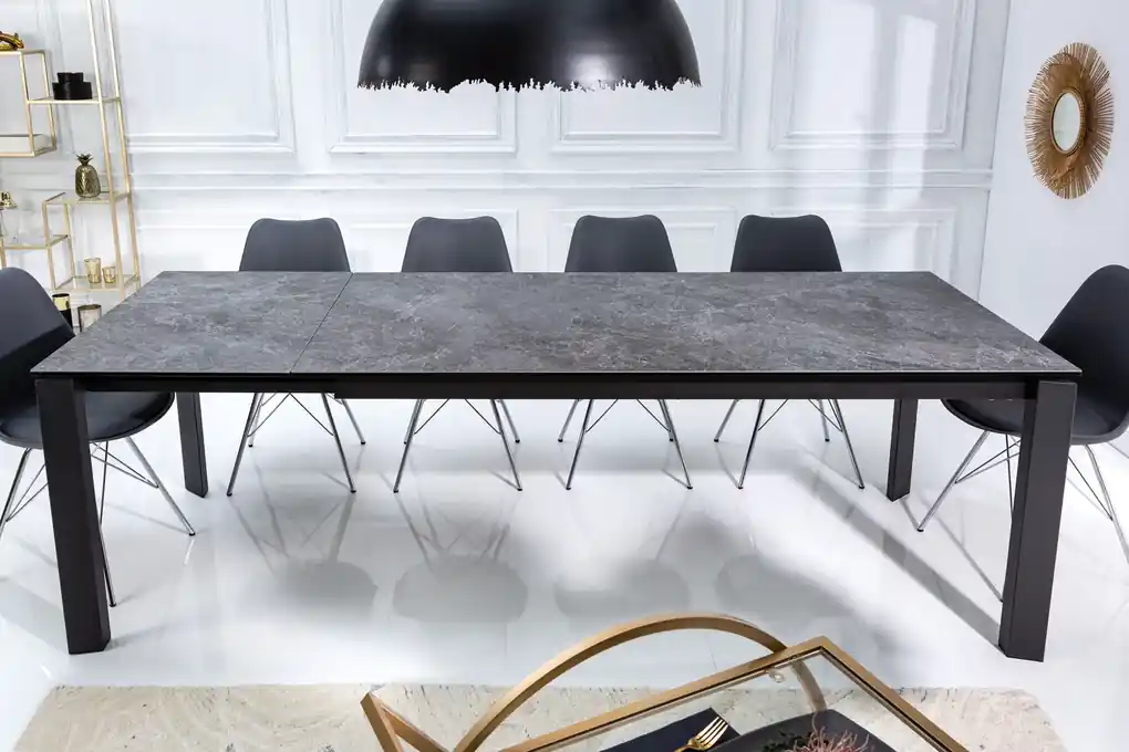 Rozťahovací jedálenský stôl X7 180-240 cm mramorový vzhľad | BIANO