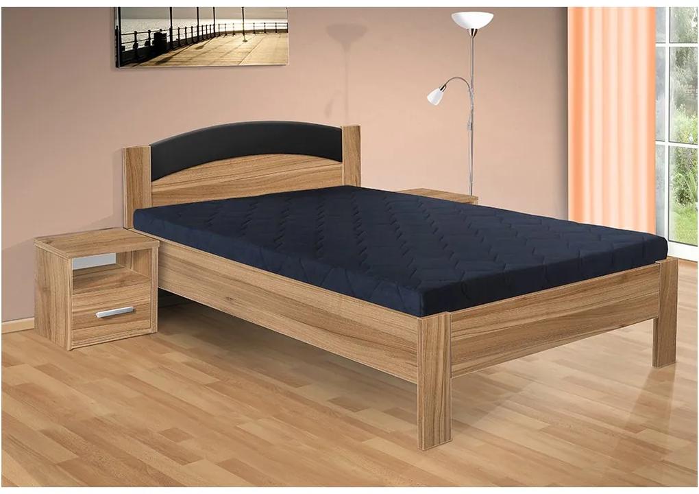 Nabytekmorava Drevená posteľ Jason 200x120 cm farba lamina: biela 113, typ úložného priestoru: bez úložného priestoru, typ matraca: matraca 15 cm
