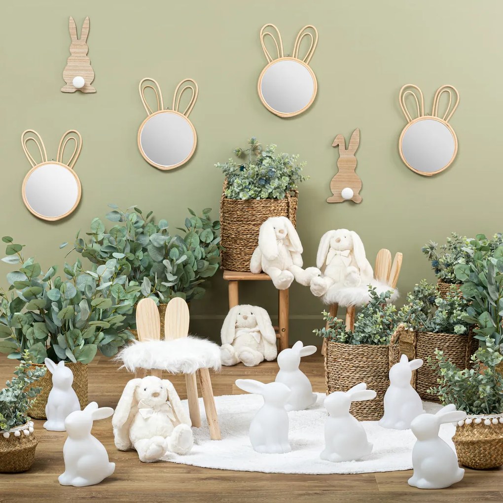 Detská stolička WHITE RABBIT biela