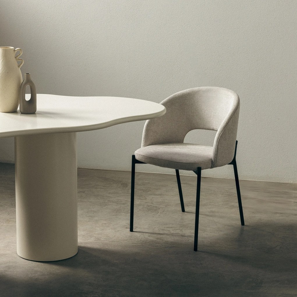 Jídelní židle Jazz béžová/černá