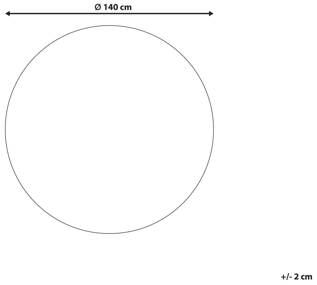 Okrúhly vlnený koberec ⌀ 140 cm viacfarebný SARGODHA Beliani