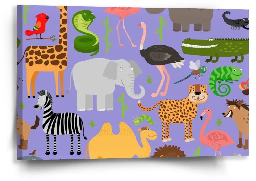 Sablio Obraz Animované safari - 60x40 cm