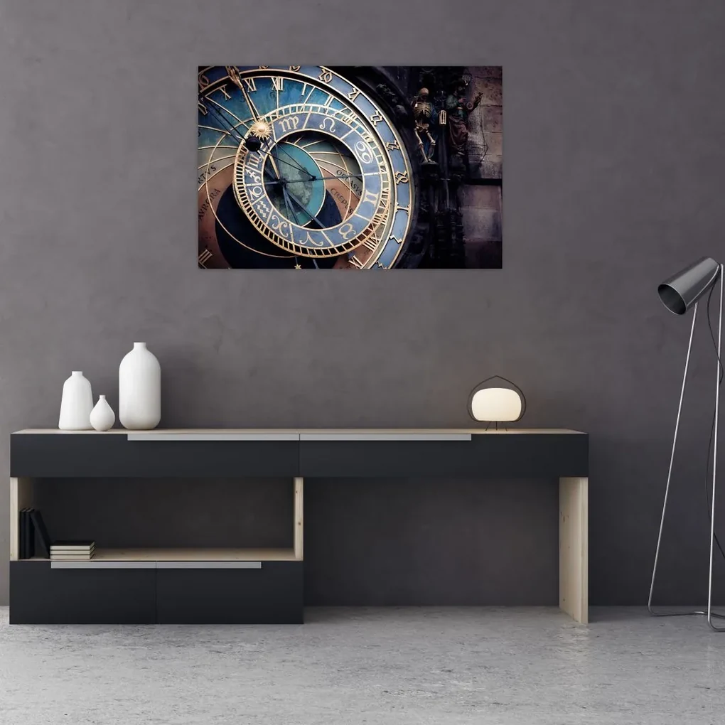 Obraz - Orloj, Praha (90x60 cm)