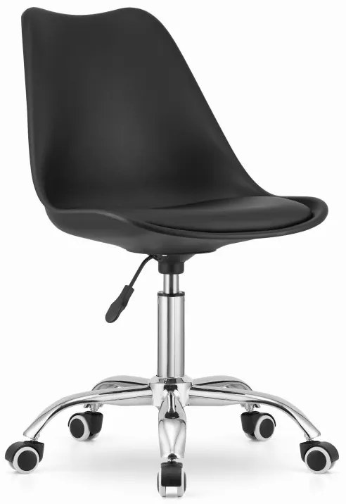 Otočná stolička ALBA - čierna