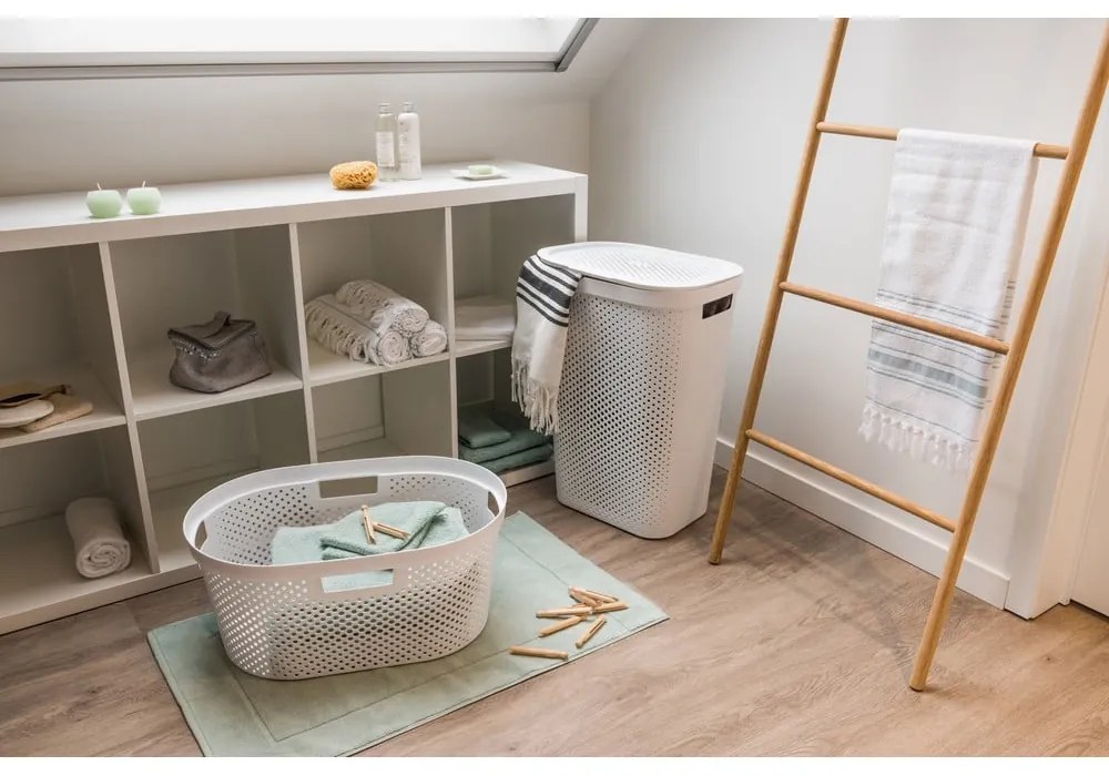Biely kôš na bielizeň Curver Infinity, 40 l