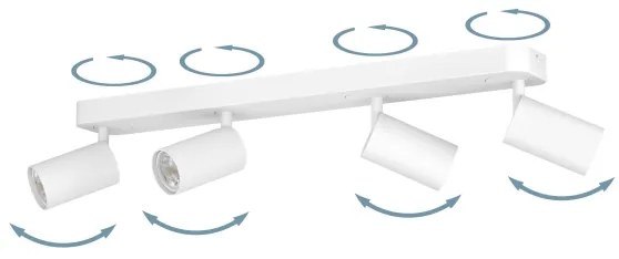 Eglo 900339 - LED RGBW Stmievateľné bodové svietidlo TELIMBELA-Z 4xGU10/4,9W/230V