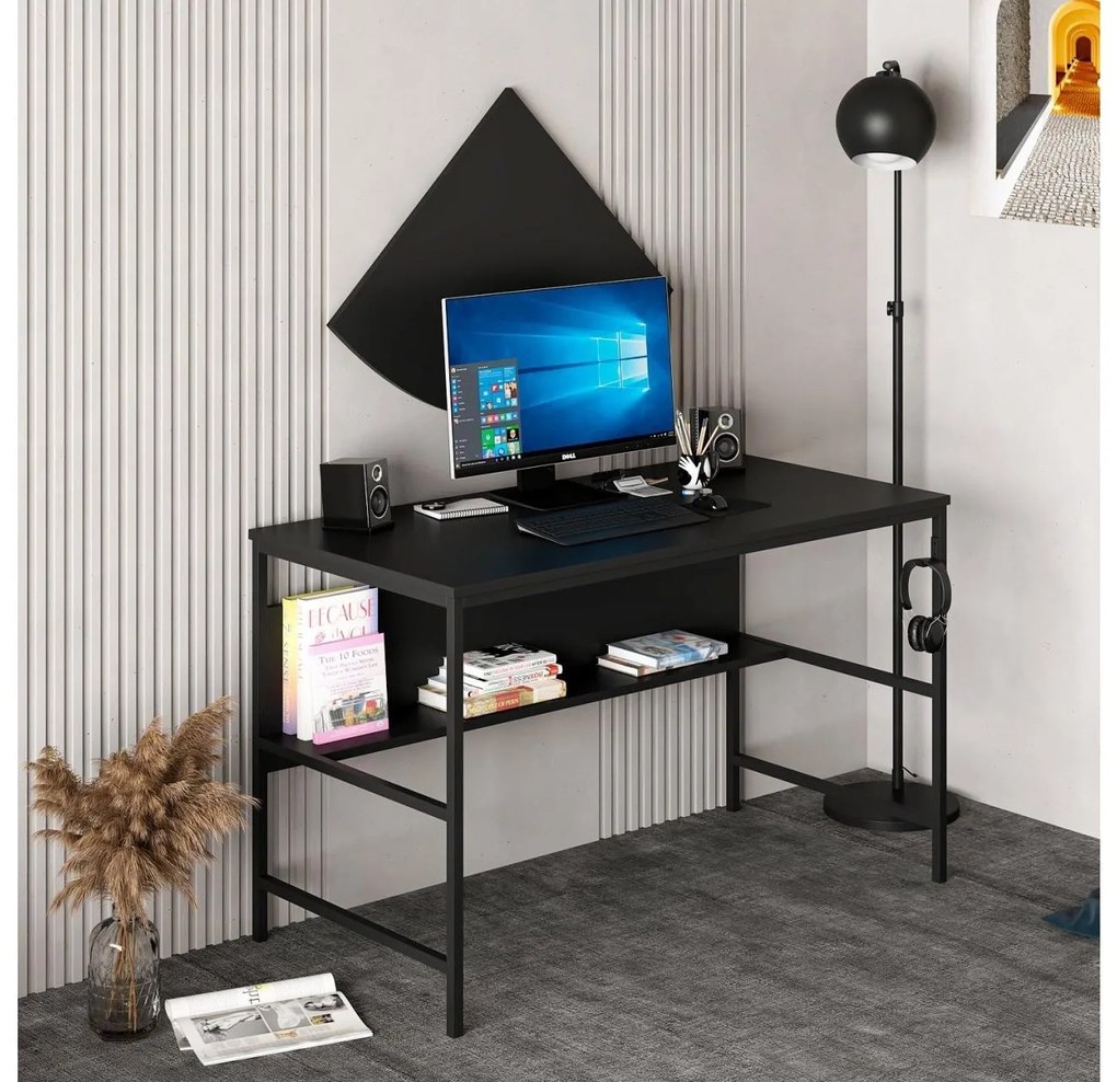 PC stolík Grana 1 (čierna). Akcia -20%. Vlastná spoľahlivá doprava až k Vám domov. 1088792