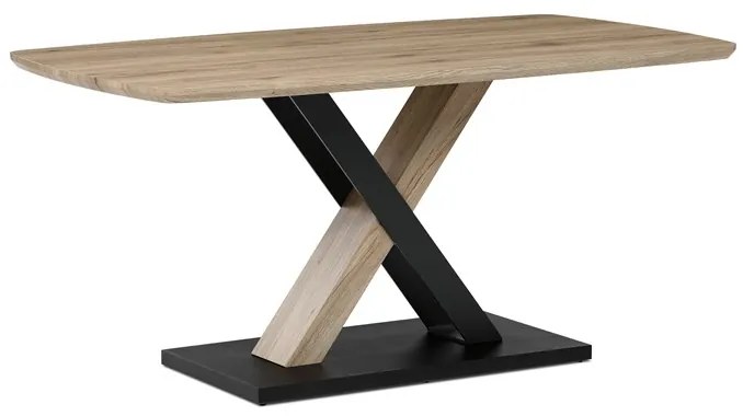 Autronic BONTEC Jedálenský stôl 165x90cm, mdf, dub san remo, HT-W1570 SRE Farba: Hnedá