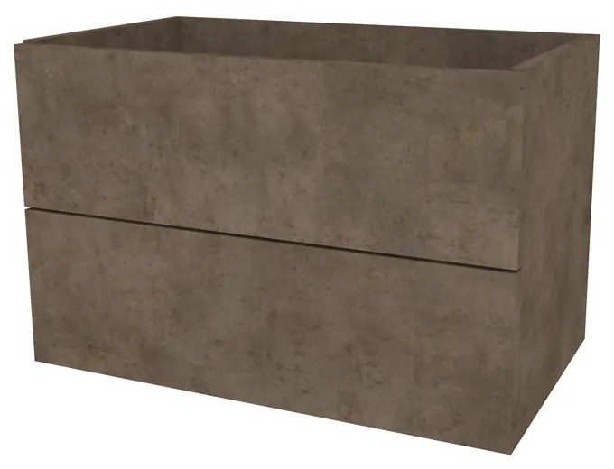 Mereo, Mereo Aira, kúpeľňová skrinka 81 cm, Multidecor, Betón Chicago tmavosivý, MER-CN791SBCS2