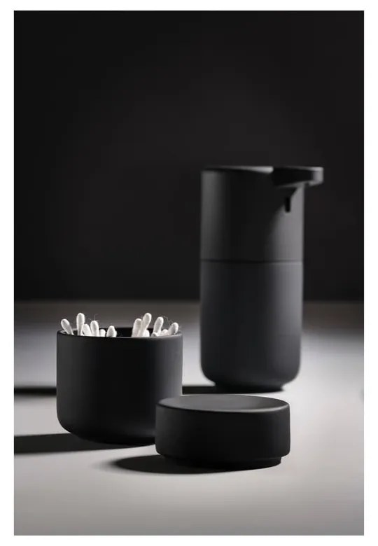 Čierna kameninová dóza s vekom Zone UME