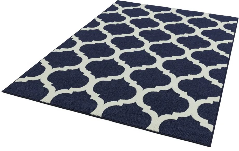 ASIATIC LONDON Alfresco Antibes Blue Trellis - koberec ROZMER CM: 160 x 230