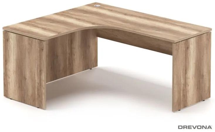 Drevona, PC stôl, REA PLAY RP-SRD-1600, ĽAVÝ, dub canyon