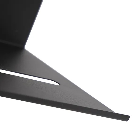 Moderná nástenná lampa čierna nastaviteľná - Muro