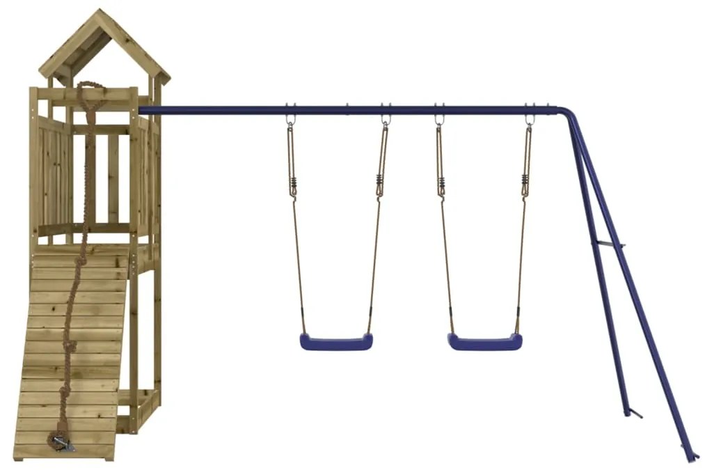 Vonkajšia súprava na hranie impregnovaná borovica