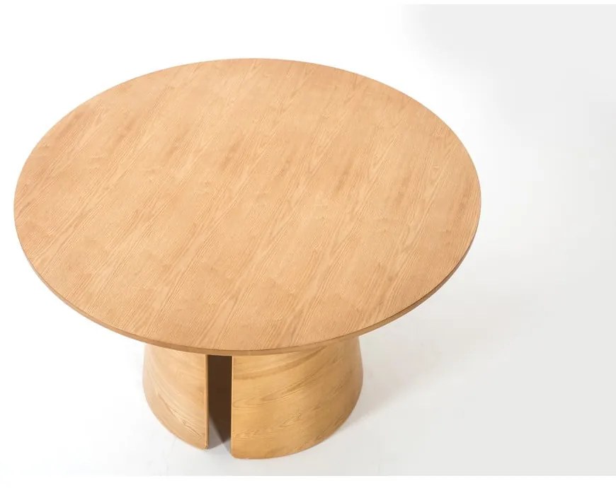 Okrúhly jedálenský stôl v dekore duba v prírodnej farbe ø 137 cm Cep – Teulat