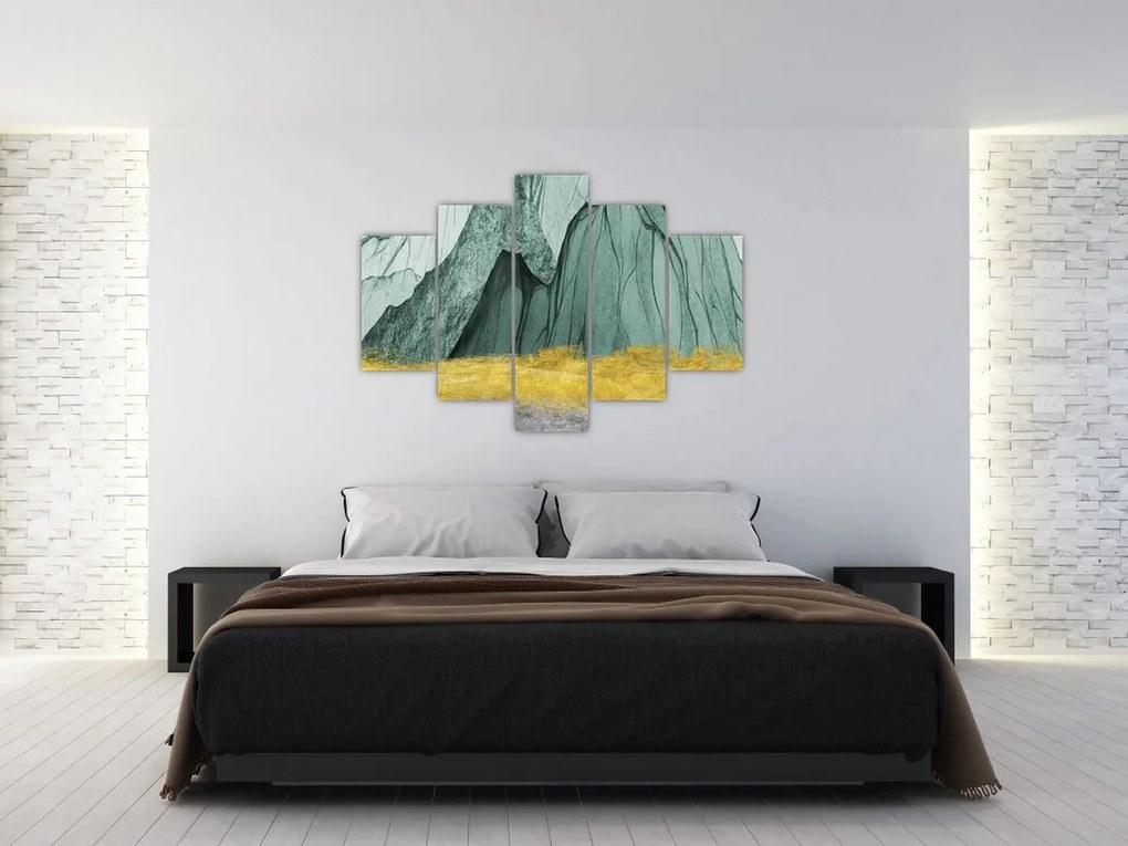 Obraz - Smaragdové hory N⁰3 (150x105 cm)