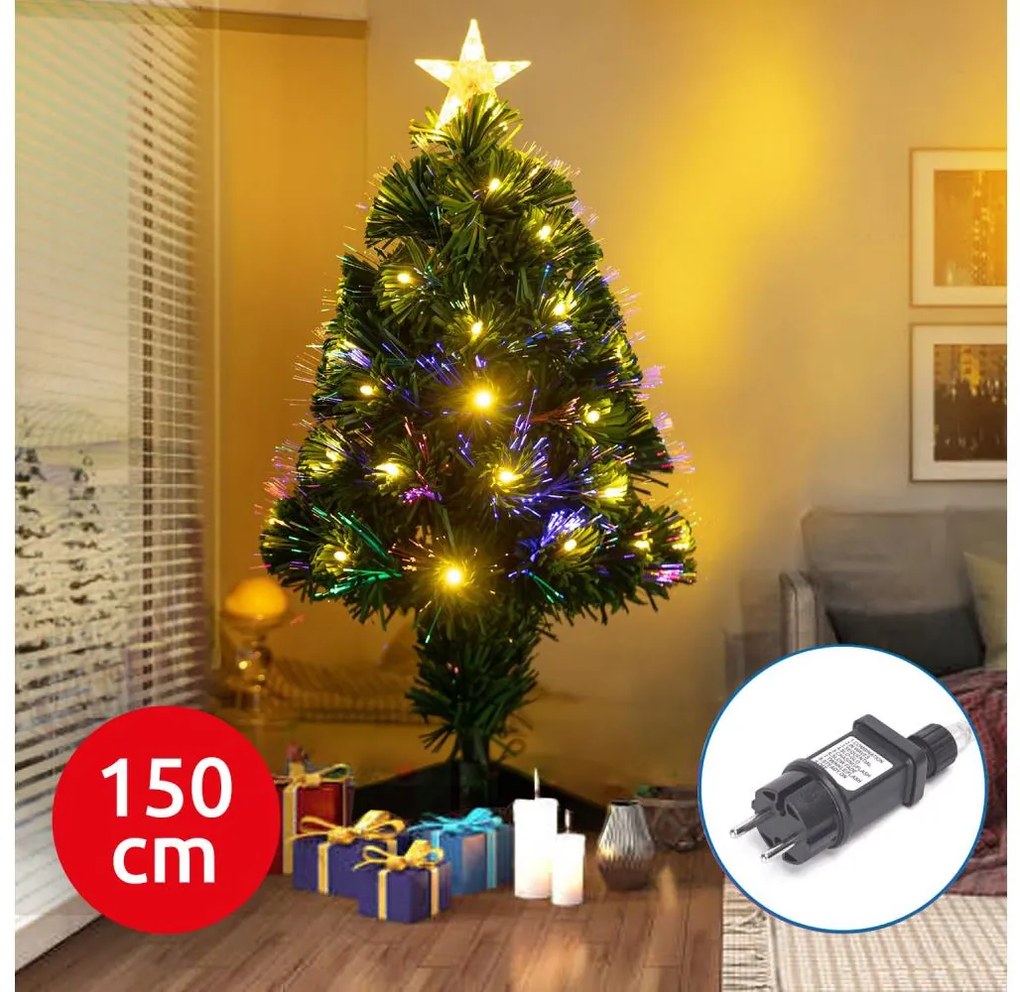 Aigostar B.V. Aigostar - LED Vonkajší vianočný stromček LED/6W/230V 150 cm IP44 teplá biela B10303KB7