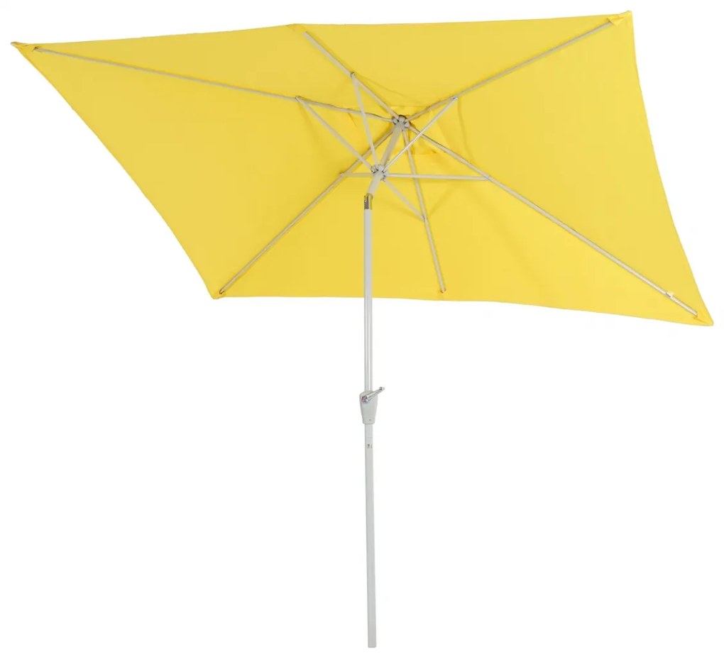 Slnečník N23 2x3m polyester/hliník - žltá