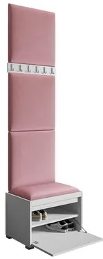 Nábytok do predsiene Leon 60 VII (biela + ekokoža Soft 011). Vlastná spoľahlivá doprava až k Vám domov. 1059577