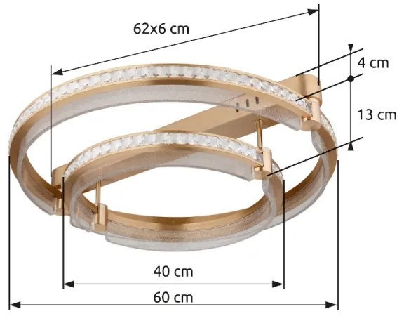 Globo 67196-78 - LED Stmievateľné stropné svietidlo BLONDIE LED/78W/230V + DO