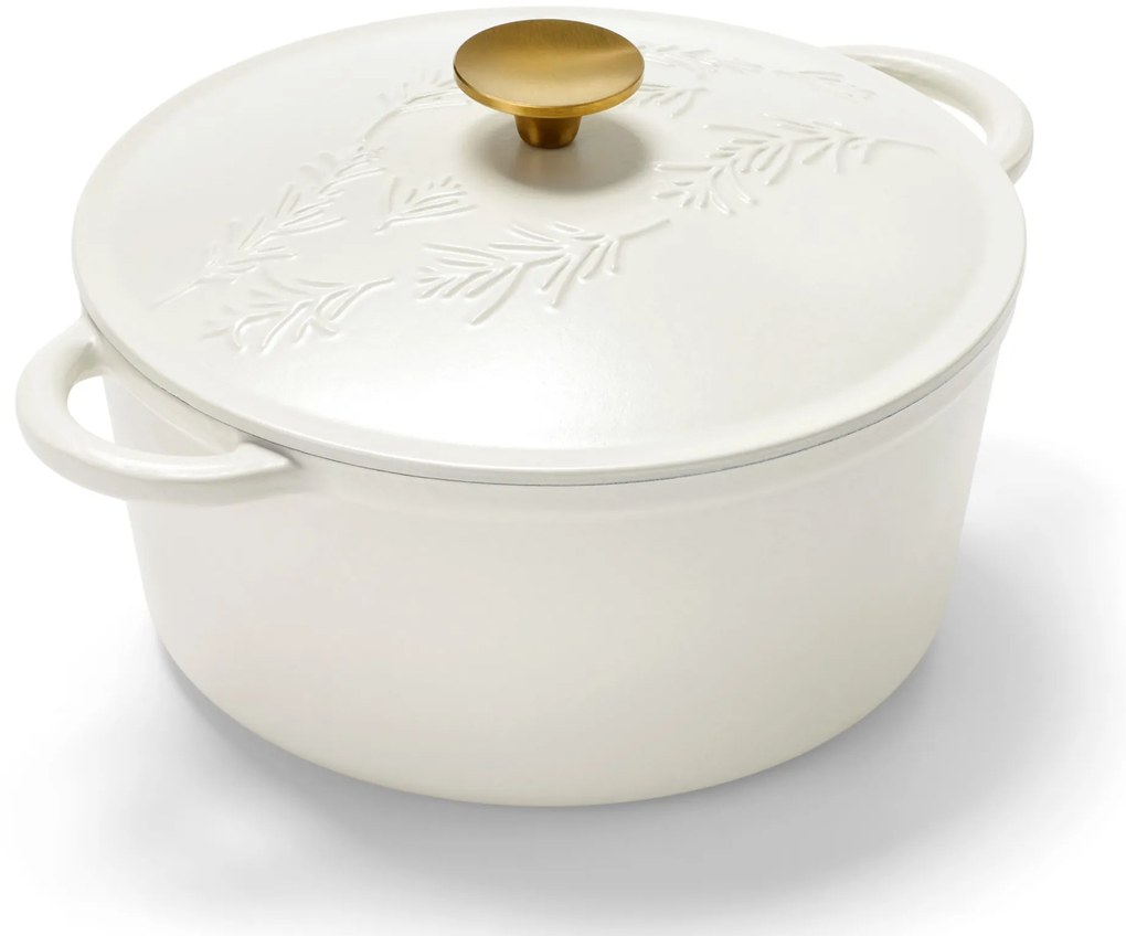 Liatinový hrniec, biely