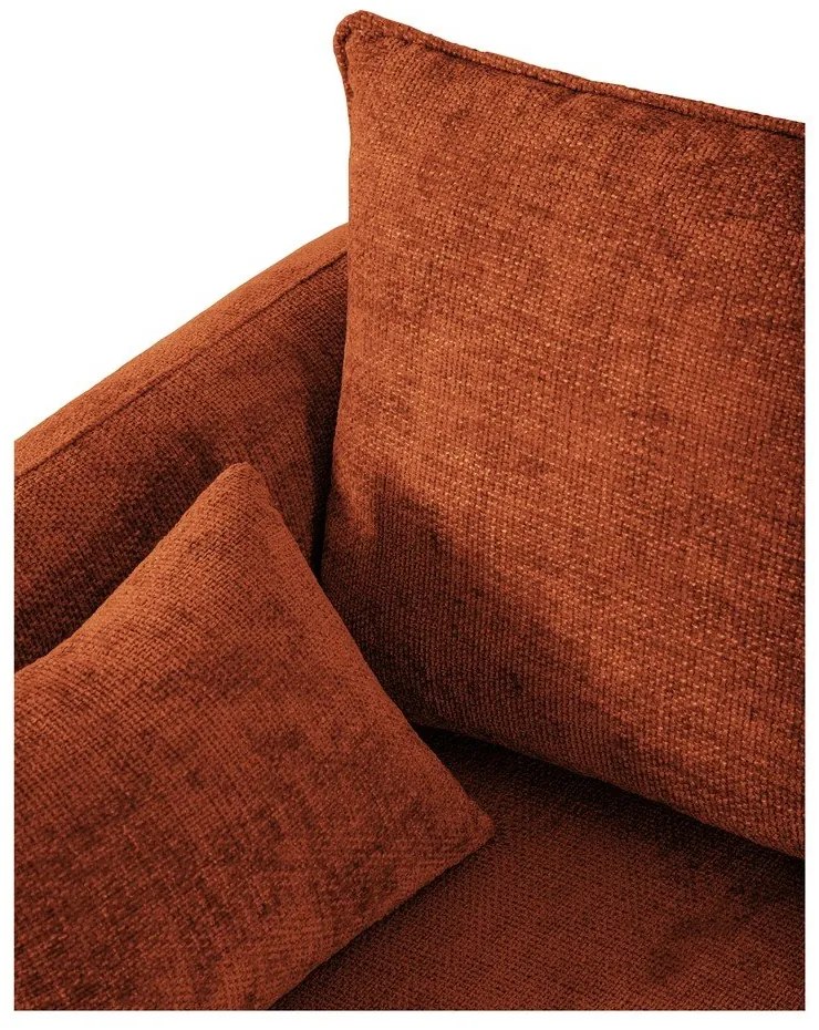 Oranžová rohová pohovka (ľavý roh) Matera – Cosmopolitan Design