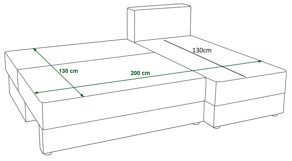 Rohová sedacia súprava Radiant L1 (čierna + biela) (L). Vlastná spoľahlivá doprava až k Vám domov. 1062199