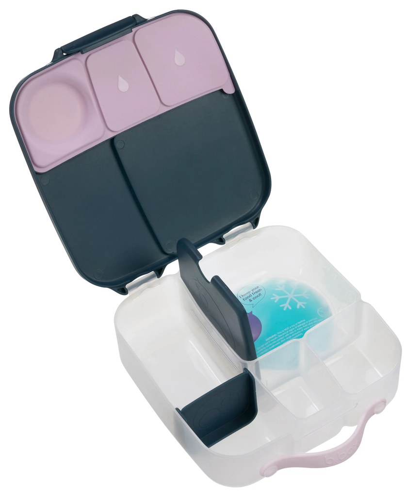 Desiatový box veľký - indigo/ružový