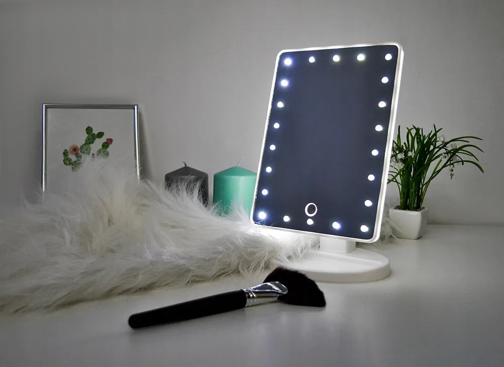 JAKS OTOČNÉ LED MAKE-UP ZRKADLO BIELE 5886 5902802906519