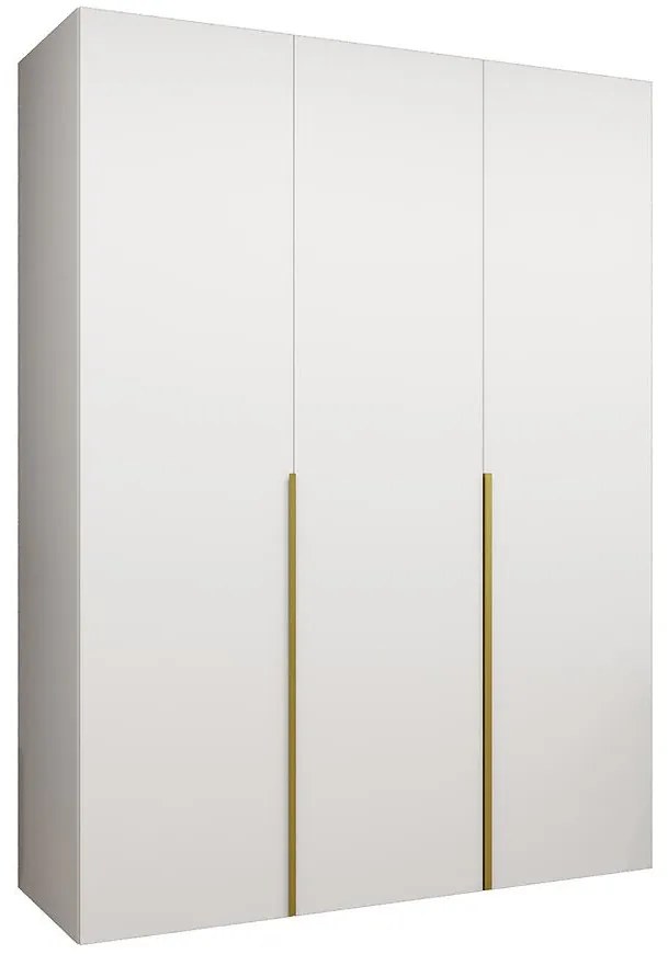 Skriňa Alicante I 150 biela/zlatá