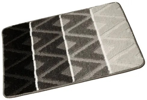 Sada kúpeľňových koberčekov PALMA tmavá / sivá, kosoštvorce