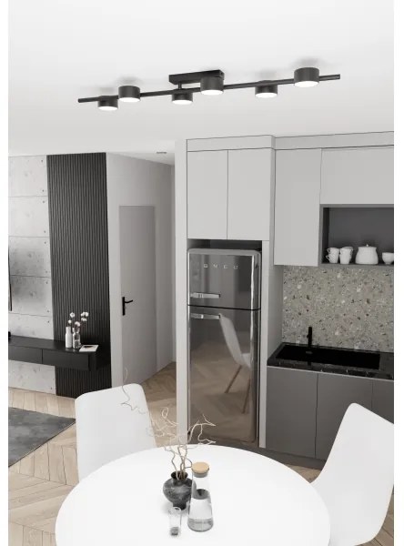 Stropné svietidlo BET 6xGX53/12W/230V čierna