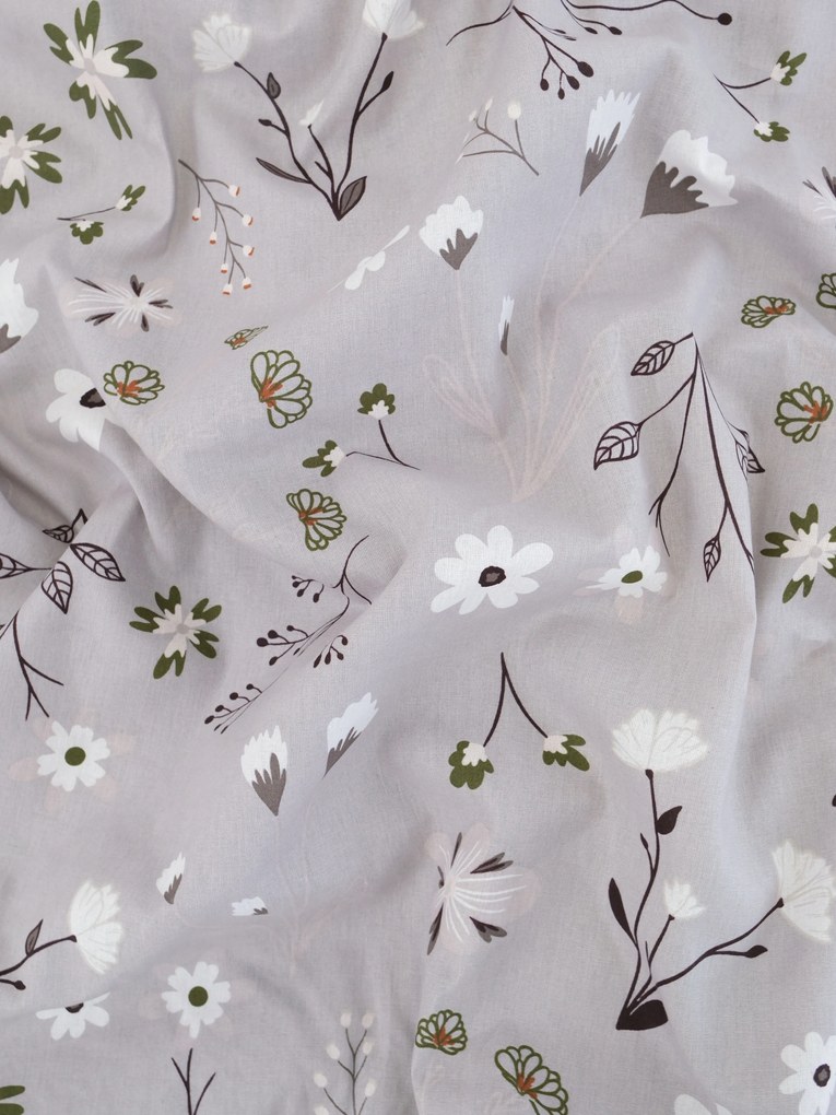 Bavlnená obliečka na vankúš Renforcé 70 × 90 cm - Vanessa sivá