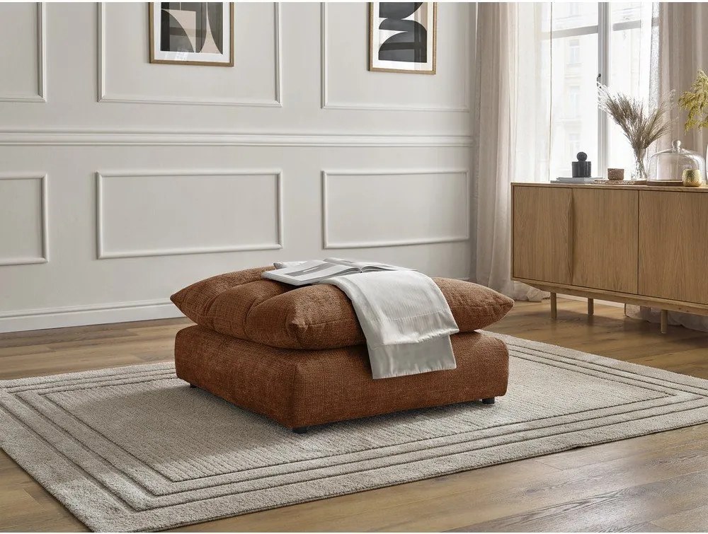 Oranžová ženilková podnožka Neil – Bobochic Paris