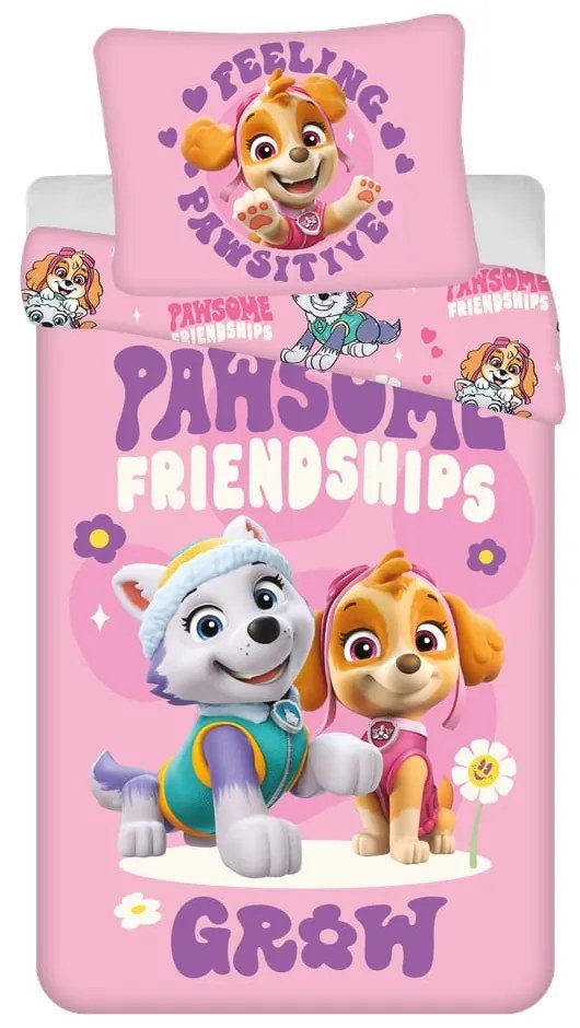 Detské obliečky na jednolôžko z mikrovlákna 140x200 cm Paw Patrol - Jerry Fabrics