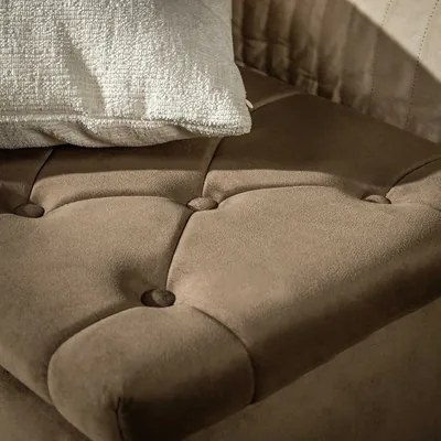 Velúrová lavica KARING s úložným priestorom