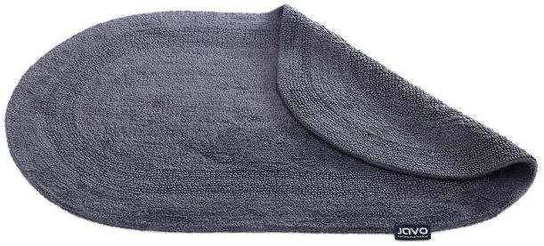 Kúpeľňový koberček Javo Cotton antracitový ovál