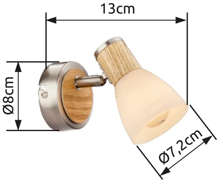 GLOBO GYLFI 54352-1 Nástenné svietidlo