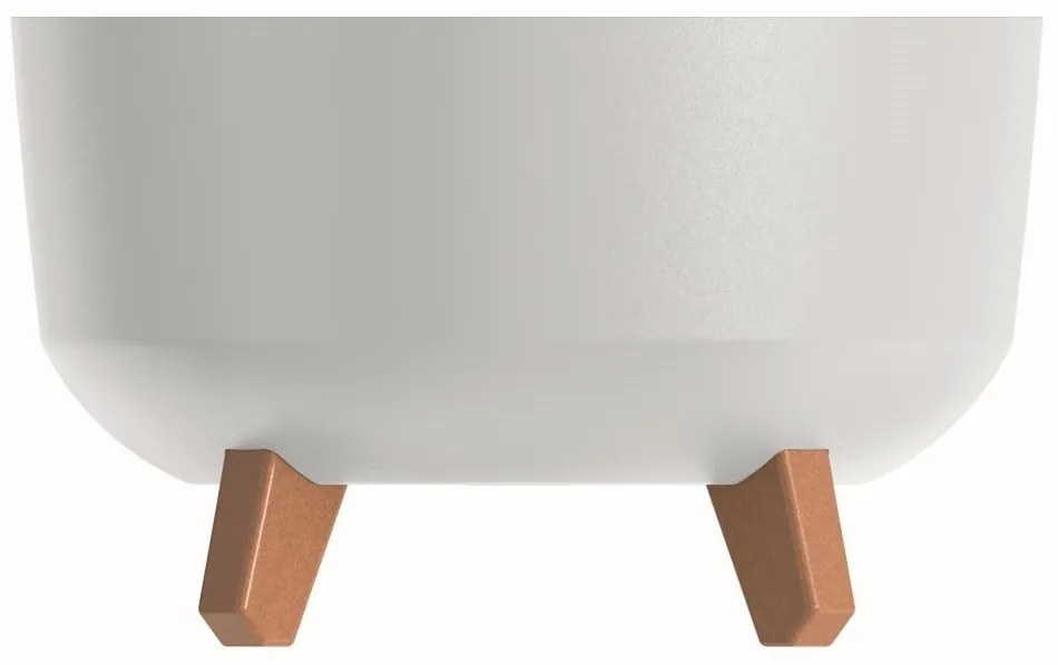 Prosperplast Kvetináč Gracyeen biely, varianta 23,5 cm