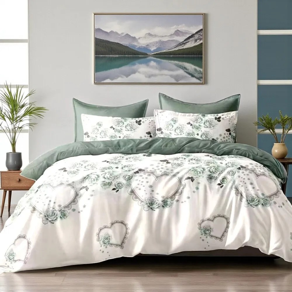 Obliečky VARMA HEARTS 7-dielna sada 140x200 cm