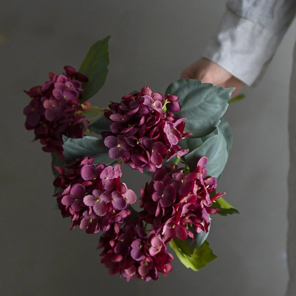 Umelá kvetina (výška 38 cm) Hydrangea – Bloomingville