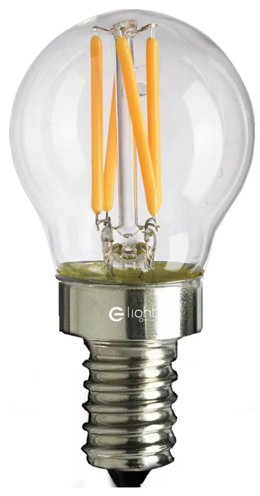 Dekoračná LED žiarovka E14 teplá 2700k 4w 400 lm
