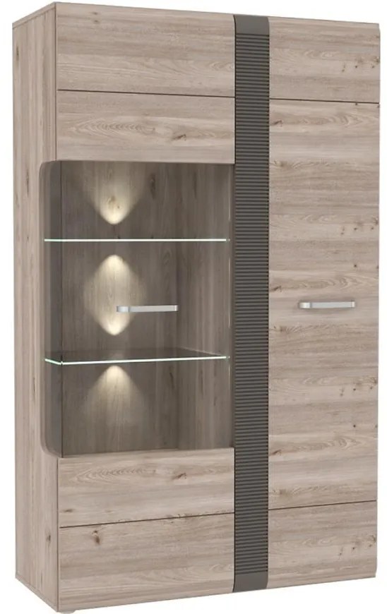 Vitrína 2D Locarno  LCRV521R-N92