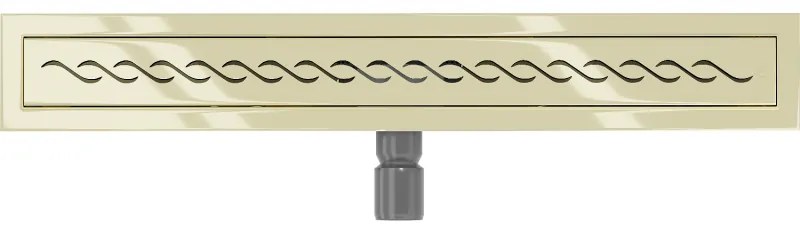 Mexen Flat M18 nerezový sprchový žľab 60 cm, zlatá, 1523060-15